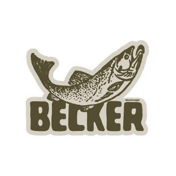 Becker Fish Sticker – Becker Supply Co.