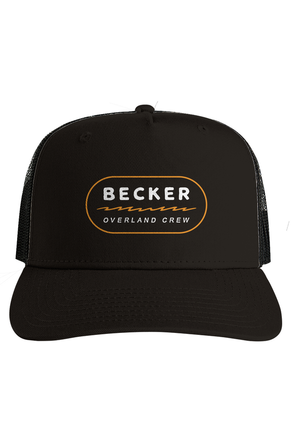 Black Mesh Stock Contrast Trucker