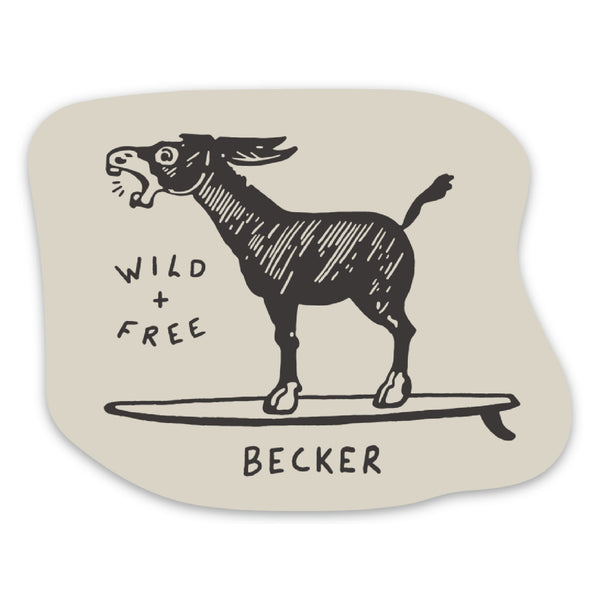 Wild Donkey Sticker