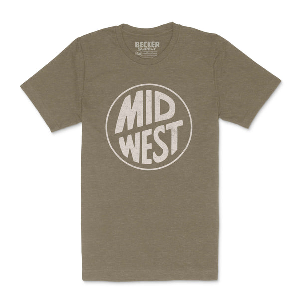 Midwest Olive Tee